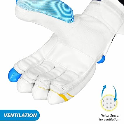 DSC Condor Ruffle Cricket Batting Gloves | Multicolor | Größe: Herren | Für Rechtshänder Batsman