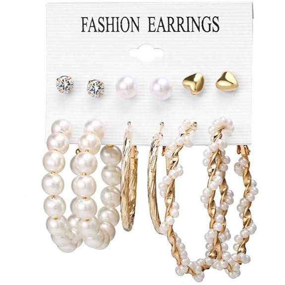 YouBella Style 3 studs & earrings | Combo | Gold-plated | Fashionable costume jewelry | For women & girls | Perfect for all occasions | For gifts & weddings | Premium quality