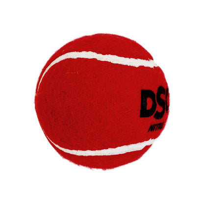 DSC Nitro Heavy Tennis Cricket Ball (Pack of 12) | Leather | Suitable for practice games | Training | Hard court | Grass