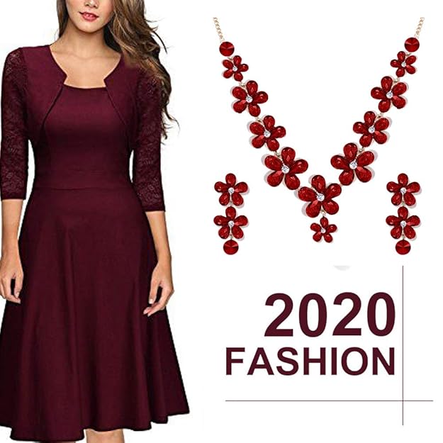 YouBella Fashion Afghani Tribal Schmuckset für Frauen und Mädchen | Set aus Halskette und Ohrringen | Farbe: Schwarz | Vergoldet | Zum Verschenken und zur Hochzeit | Hautfreundlich