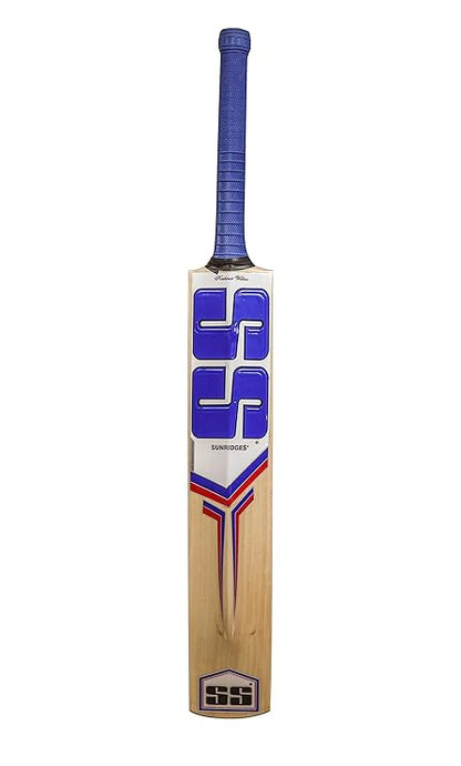 SS Sky Flicker kashmir Willow Cricket Bat | Farbe: Beige | Größe: Kurzer Griff | Material: Kashmir Willow Wood | Leichtgewicht | Für fortgeschrittene Spieler