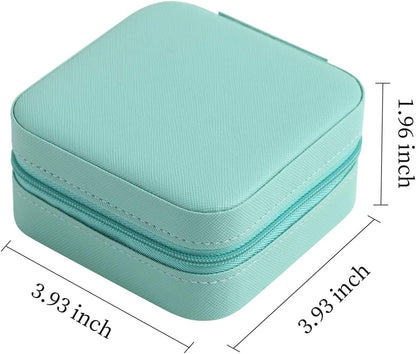 YouBella Jewellery Organiser PU Leder Zip Portable Storage Box Case mit Dividers Container für Ringe, Ohrringe, Halsketten, Home Organizer, Einheitsgröße, Kunstleder