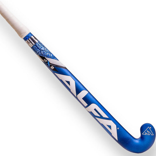 A L F A Unisex-Adult AX2 Hockey Stick, Blauer Funke, 36.5 Inches