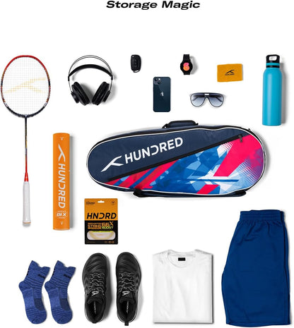 Hundred Ideal Kit Bag Double Compartment with Side Pocket (6in1) Kit Bag
