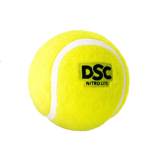 DSC Nitro Leichtgummi-Tennisball (2er-Pack) | Premium-Außenfilz für höhere Strapazierfähigkeit | Nahtgummierung | Ideal für Anfänger geeignet