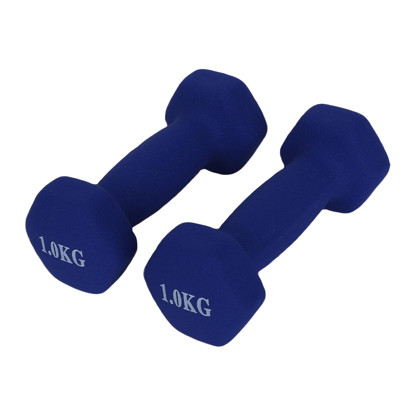 Endless Neoprene Coated Fixed Dumbbell for Gym Exercises | Material: Iron with Vinyl Coat | Weights for Women and Men | Color: Multicolor