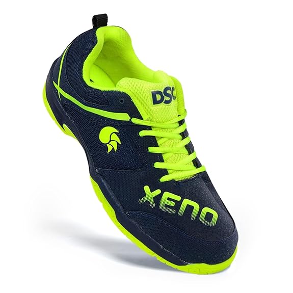 DSC Xeno Badminton Schuhe | Für Jungen | Mit natürlicher Crape Gummi Non Marking Außensohle