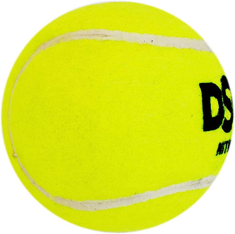 DSC Nitro Junior Senior Light Tennis Cricket Ball (Green, Pack of 6) | Leather | Suitable for practice match | Training | Hard court | Grass