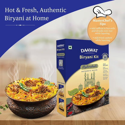 Daawat Biryani-Set Hyderabadi, Lucknowi & Kolkata (3er-Pack) | In 30 Minuten fertig