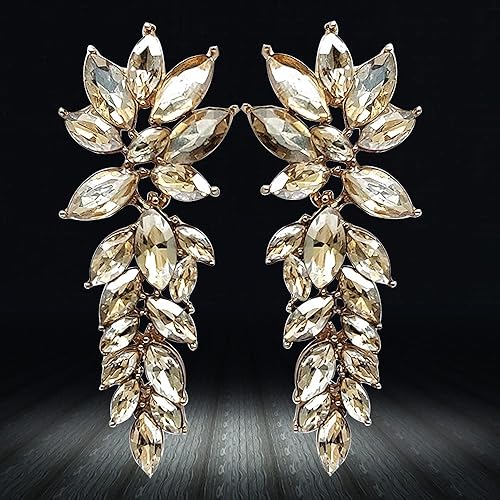 YouBella Jewellery Ohrringe für Frauen Kristallohrringe für Mädchen und Frauen (Weinrot)