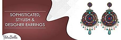 YouBella Schmuckgeschenke Bohemian Western Ohrringe Mehrfarbig Stilvolle Aktuelle Ohrringe für Mädchen und Frauen