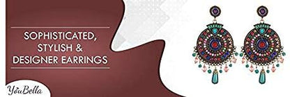 YouBella Schmuckgeschenke Bohemian Western Ohrringe Mehrfarbig Stilvolle Aktuelle Ohrringe für Mädchen und Frauen