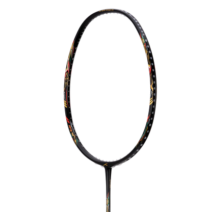 Hundred BATTLE 700 Badminton Racket, 4U, Anthracite/Gold/Orange
