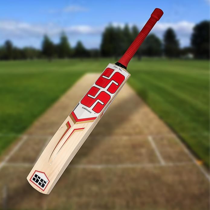 SS SKY Super Kashmir Willow Cricket Bat | Farbe: Braun | Material: Kashmir Willow Wood | Leichtgewicht | Für fortgeschrittene Spieler