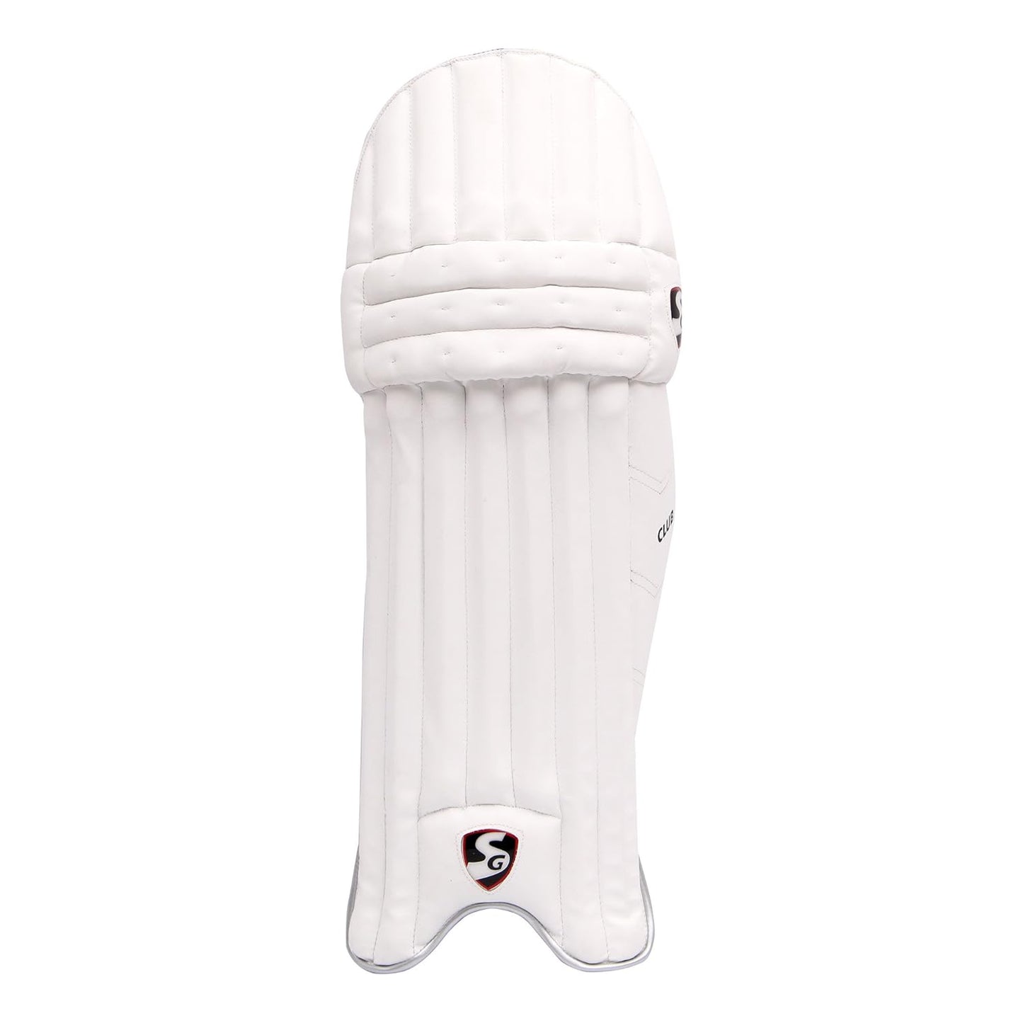 SG Club Cricket Batting Legguard | Material: PVC | For men & boys | Cashmillon filled stick | Low density foam | Cotton side wings | High density sponge cushion | Wipe clean | Adjustable