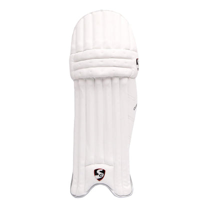 SG Club Cricket Batting Legguard | Material: PVC | Für Männer & Jungen | Cashmillon gefüllter Stock | Schaumstoff mit geringer Dichte | Seitenflügel aus Baumwolle | Kissen aus hochdichtem Schwamm | Abwischbar | Verstellbar