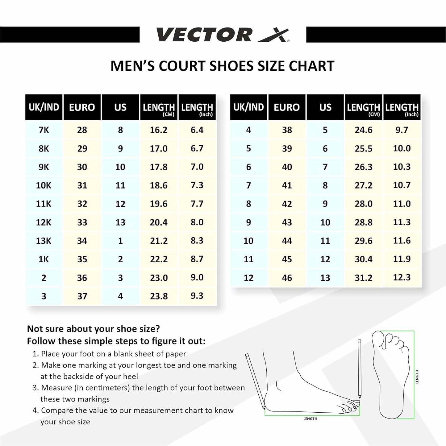 Vector X Ranger Herren Badminton-/Tennisplatzschuh weiß