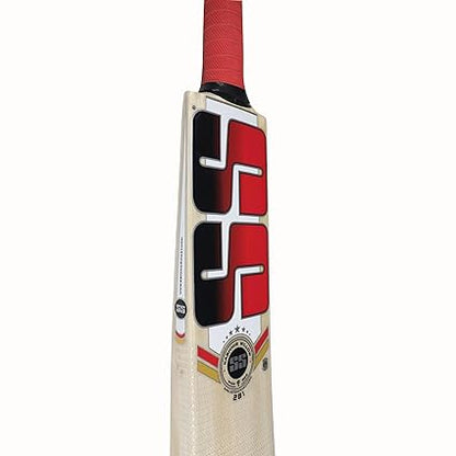 SS 281 Cricketschläger für Herren und Jungen (Beige, Größe - 5) | Material: Kashmir Willow | Leichtgewicht | Kostenloser Bezug | Spielfertig | Für Fortgeschrittene Spieler