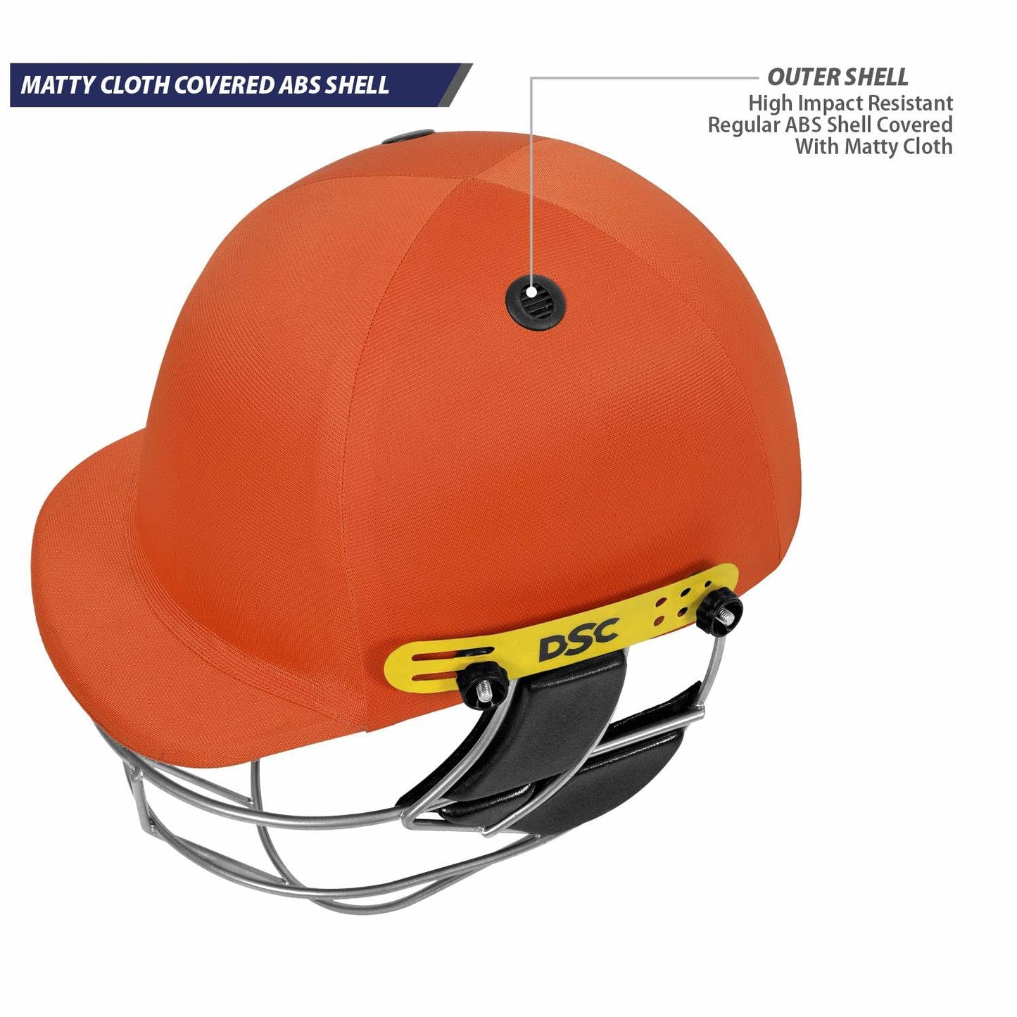 DSC Defender Cricket Helmet | For Men & Boys | Adjustable Steel Grid | Back Support Strap | Lightweight