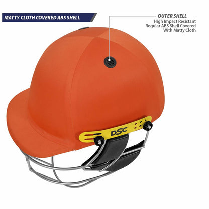 DSC Defender Cricket Helmet | For Men & Boys | Adjustable Steel Grid | Back Support Strap | Lightweight