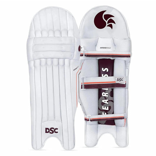 DSC Intense Rage Cricket Batting Legguard | Für Männer & Jungen | Material: PVC | Riemen mit gepolsterter Schnalle | Mit Stoff gefütterte Bolster