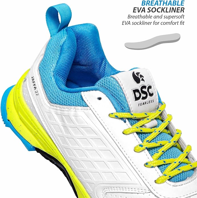 DSC Jaffa 22 Cricket-Schuhe für Männer und Jungen Material: Mesh Atmungsaktives Mesh Anti-Rutsch-Sohle für verbesserte Haltbarkeit und Stabilität