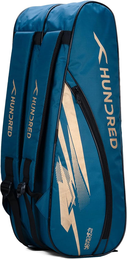 Hundert Cosmogear Badmintonset Tasche |Doppelreißverschluss|Tasche mit Reißverschluss vorne