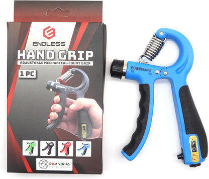 Endless EL1039 Adjustable Hand Grip Strengthener, from 10 kg to 40 kg resistance level | assorted | Training equipment for use at home and in the gym for forearm