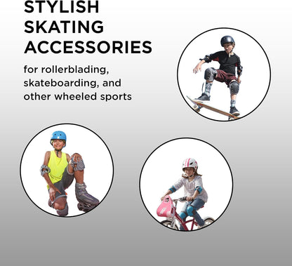 Endless EL1028 Schutzset zum Skaten, Radfahren und Skateboarden mit Knie-, Ellenbogen- und Handgelenkschützern | Material: ABS, Nylon | Mit verstellbaren Gurten für perfekten Sitz für Erwachsene | Blau