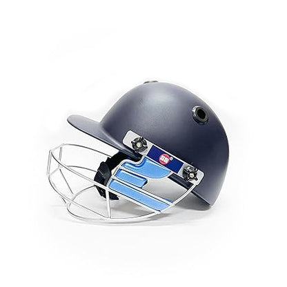 SS Elite Cricket-Helm | Marineblau | Größe: Large | Für Männer & Jungen | Mild Steel Grill | Eva Padding