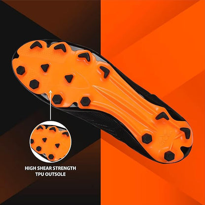 Nivia Crane 2.0 Fußballschuhe | Thermoplastisches Polyurethan | Geformte Einlegesohle | Minimale Wasserabsorption/Wassergeschützt