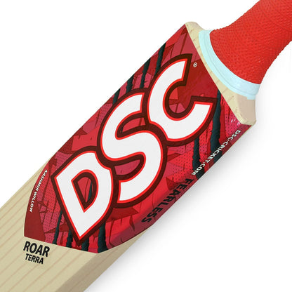DSC Roar Terra Kashmir Willow Cricket Bat | Farbe: Multicolor | Größe: 1 | Für Herren | Material: Weidenholz | Hergestellt aus leichtem Kashmir Willow | Leichtgewichtige Bats und Crossweave Band auf dem Gesicht