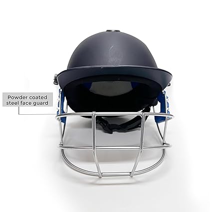 SS Elite Cricket-Helm | Marineblau | Größe: Large | Für Männer & Jungen | Mild Steel Grill | Eva Padding