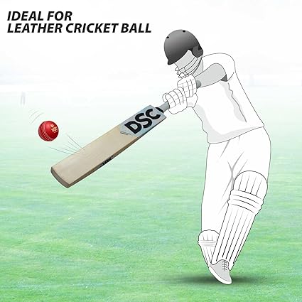 DSC Condor Surge Cricketschläger für Herren und Jungen (Beige, Größe - Short Handle) | Material: Englische Weide | Leichtgewicht | Kostenlose Hülle | Spielfertig | Für Profispieler | Klasse 1