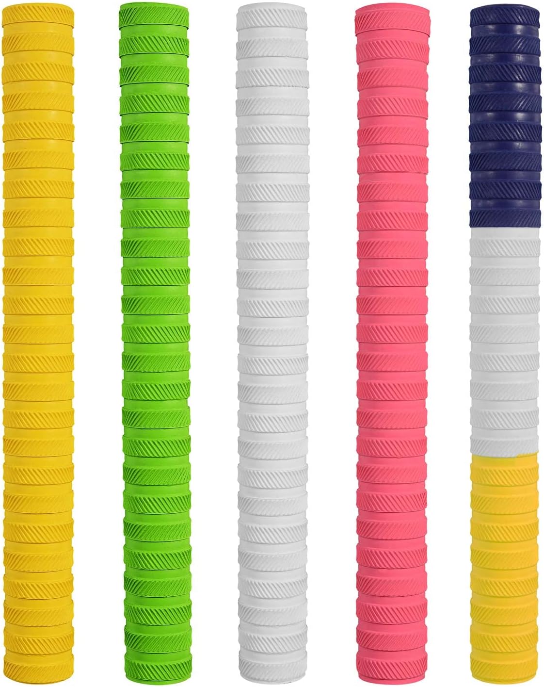 DSC Ring Chevron Cricket Grip | Color: Multicolor | Size: Standard | Pack of 1 | Material: Rubber | Improved control | Long-lasting performance | Easy installation | Use for all players