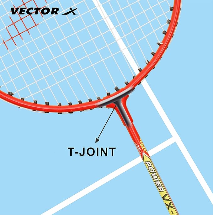 Vector X Badmintonschläger | Größe: 3 7/8 Zoll | Für Männer und Jungen | Material: Aluminium | Am besten für professionelle Athleten Training und Wettbewerb, Spielen im Freien, Hinterhöfe