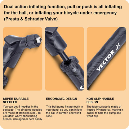 Vector X Dual-Action-Luftpumpe