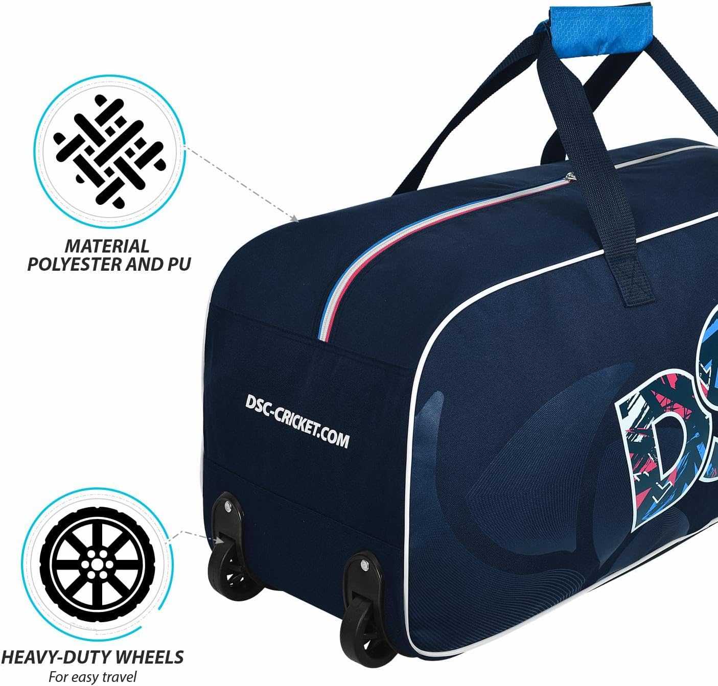 DSC INTENSE RAGE (mit Rädern) CRICKET KIT BAG - 28 X 12.5 X 10"-2024