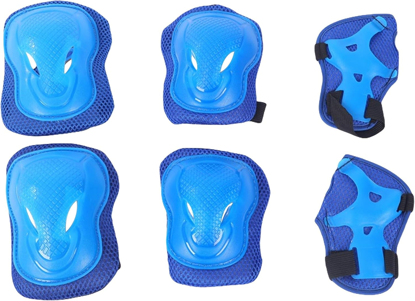 Endless EL1028 Protective Protection Set for Skating, Cycling and Skateboarding with Knee, Elbow and Wrist Protector | Material: ABS, Nylon | With Adjustable Straps for a Perfect Fit for Adults | Blue