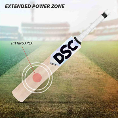 DSC Condor Flicker Kashmir Willow Cricket Bat | Farbe: Multicolor | Größe: 2 | Für Männer & Jungen | Material: Holz | Massive Ränder | Exquisite Balance
