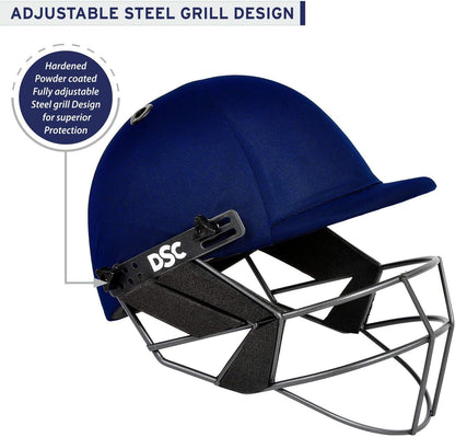 DSC FORT 44 Cricket-Helm | Maroon | Größe: Extra Large | Für Männer & Jungen | Stahlgitter | Verstellbarer Rückenstützriemen | Abnehmbares und waschbares Schweißband | Leichtgewicht
