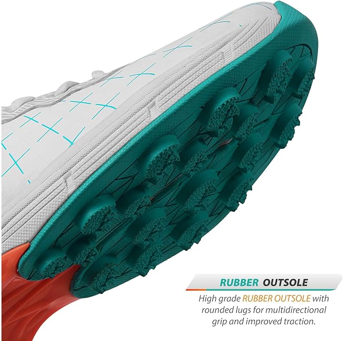 DSC Biffer 22 Cricket-Schuhe | Leichtes Obermaterial | Gummi-Außensohle | TPU-Schaft | Hochwertige EVA-Zwischensohle | Geringere Fußermüdung | Einzigartiger Look