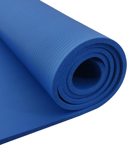 Endless NBR Black Yoga Matte | Bequeme und strapazierfähige Gymnastikmatte | Anti-Rutsch-Phthalat getestet | Größe: 183 * 61cm, 1cm dick | Farbe: Schwarz | NBR-Schaum | Übung, Yoga, Pilates und Workouts