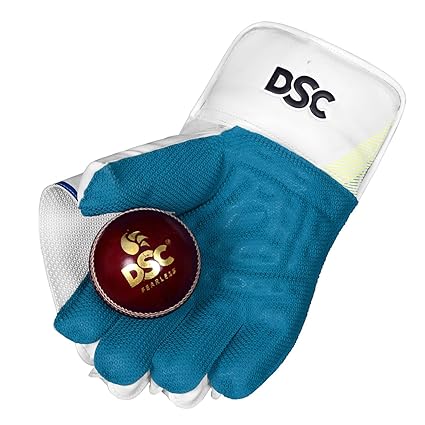 DSC Condor Glider Cricket-Wicket-Handschuhe aus Leder für Herren | Größe – Jungen | Verwendung für Wicket Keeping und Batting