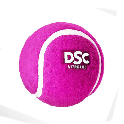 DSC Nitro Leichtgummi-Tennisball (12er-Pack) | Premium-Außenfilz für höhere Strapazierfähigkeit | Nahtgummierung | Ideal für Einsteiger geeignet