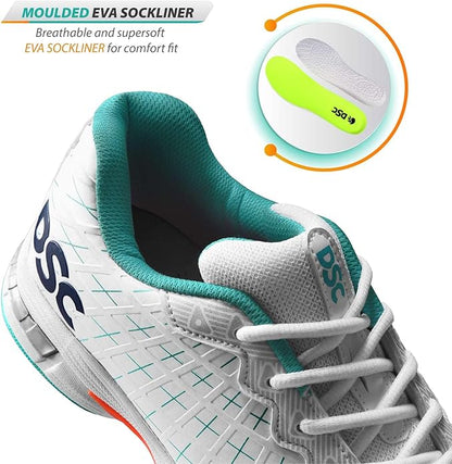 DSC Biffer 22 Cricket-Schuhe | Leichtes Obermaterial | Gummi-Außensohle | TPU-Schaft | Hochwertige EVA-Zwischensohle | Geringere Fußermüdung | Einzigartiger Look