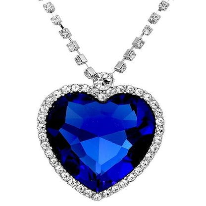 YouBella Stylish Party Wear Schmuck Versilberter Anhänger für Frauen