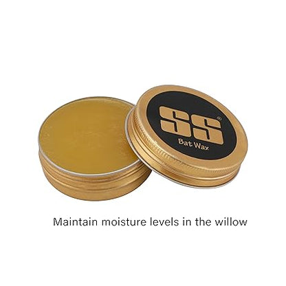 SS Bat Wax 12 Pack | Maintain moisture levels in the willow | Preserve the appearance and extend the life of the cricket bat | Reduces the risk of cracking and splintering