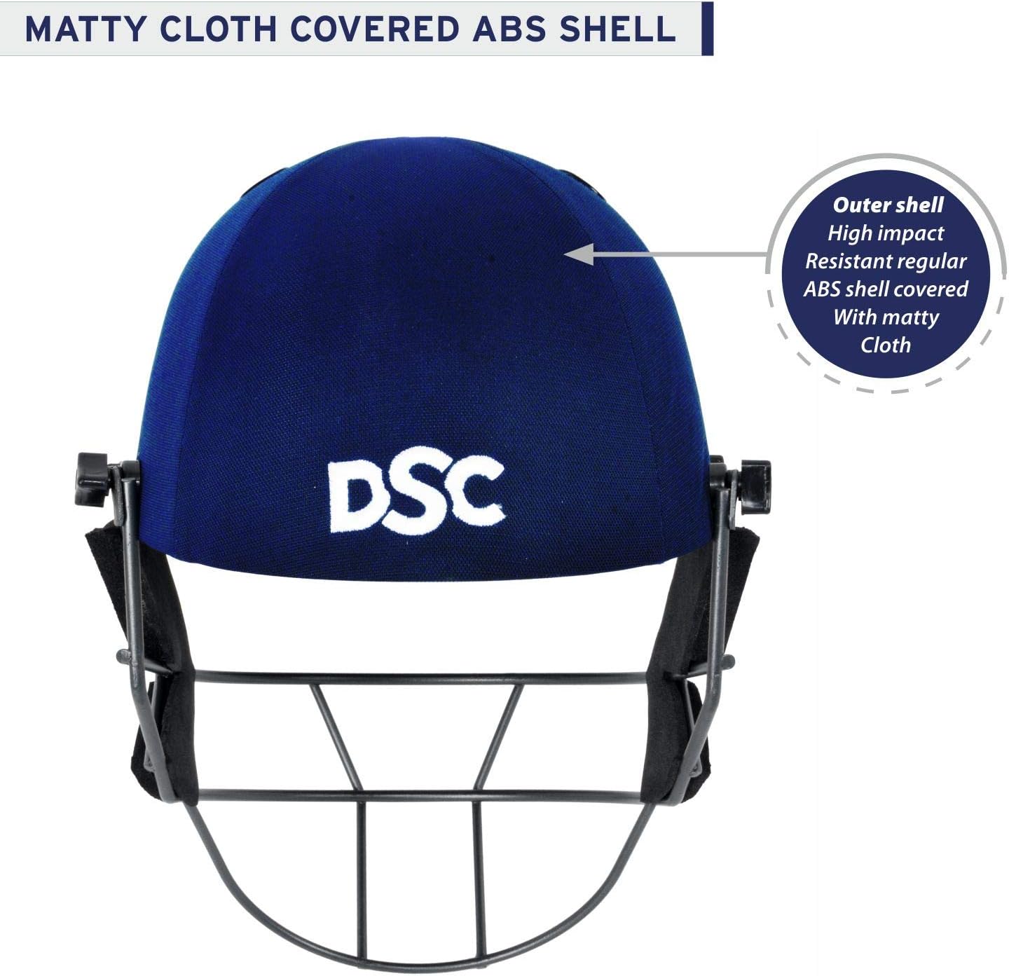 DSC FORT 44 Cricket-Helm | Maroon | Größe: Extra Large | Für Männer & Jungen | Stahlgitter | Verstellbarer Rückenstützriemen | Abnehmbares und waschbares Schweißband | Leichtgewicht