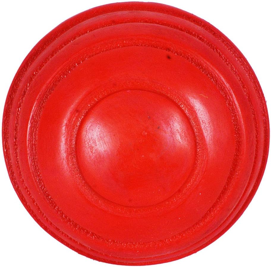 DSC Synthetic Wobble Leather Cricket Ball (Red) | Waterproof Leather Ball | Suitable for Practice Play | Tournament Play | Top Quality Cork